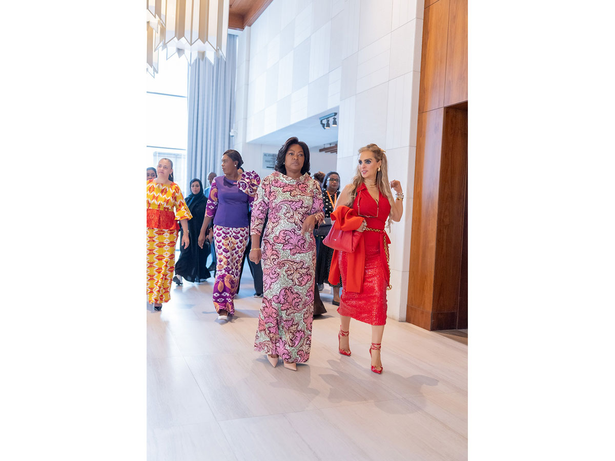 Senator Dr. Rasha Kelej, CEO of Merck Foundation with H.E. Dr. ANA DIAS LOURENÇO, First Lady of the Republic of Angola at the 7th Edition of Merck Foundation First Ladies Initiative Summit 2025