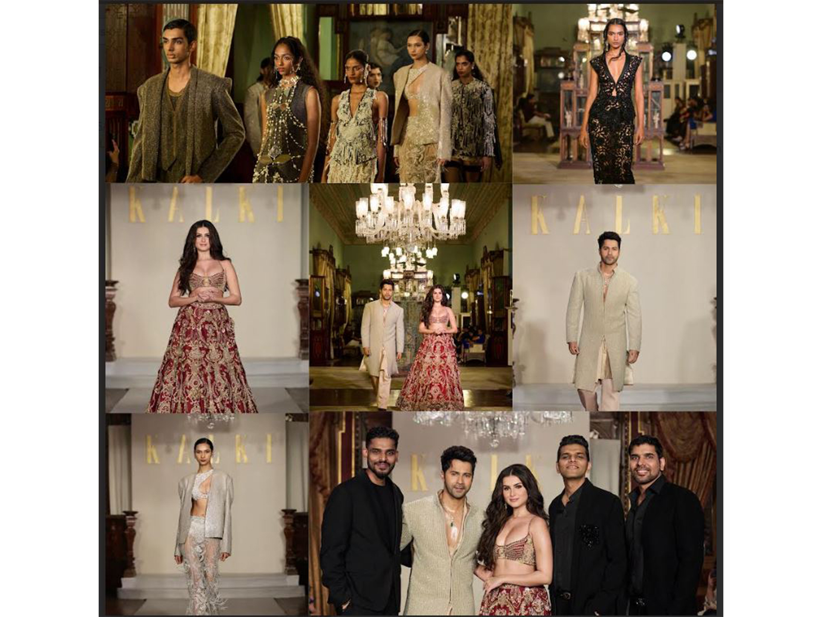 Varun Dhawan & Tara Sutaria Shine as Showstoppers at KALKI's Couture Debut at Taj Falaknuma Palace, a Modern Palace of Royal Legacy