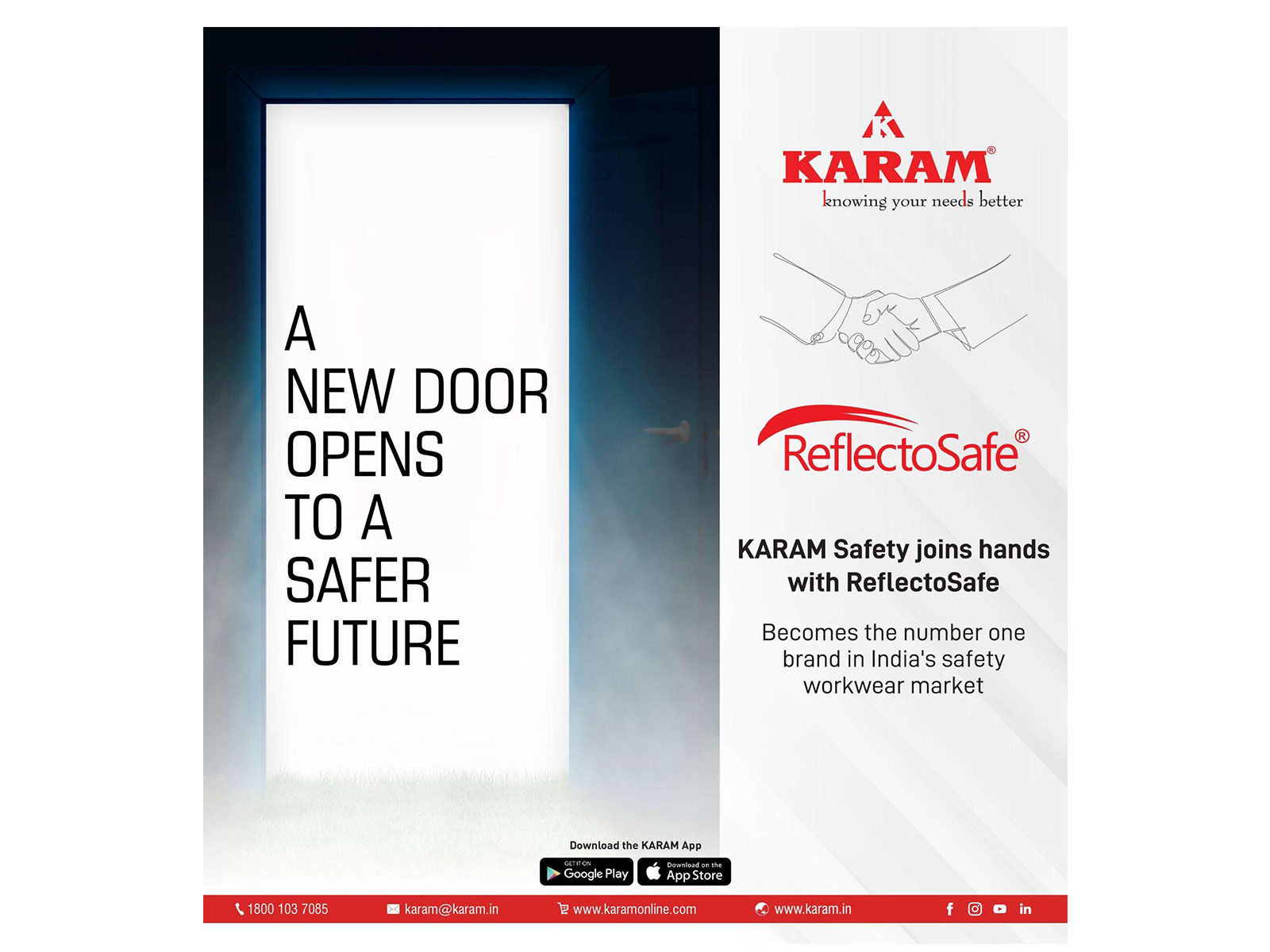 KARAM Safety accelerates growth with the addition of ReflectoSafe brand to expand the safety workwear portfolio in India