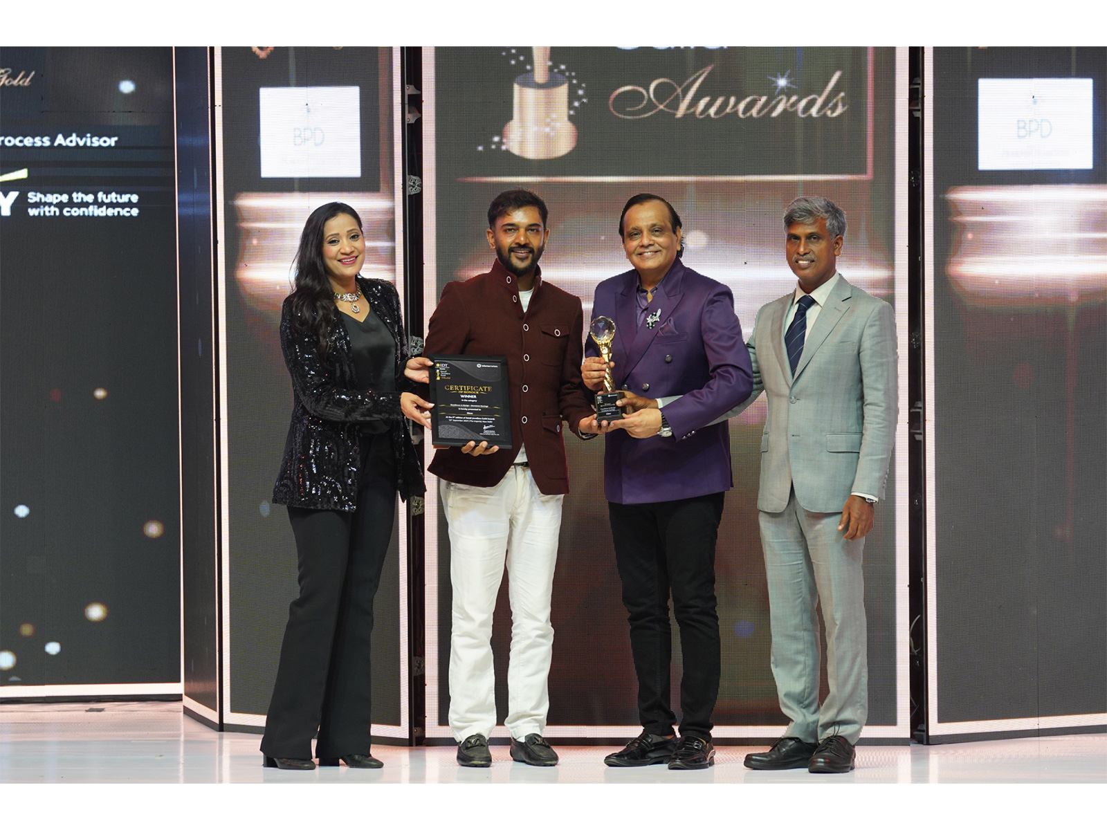 The award was presented by Dr. R. Arulanandan from the Ministry of Commerce at a glittering ceremony in New Delhi