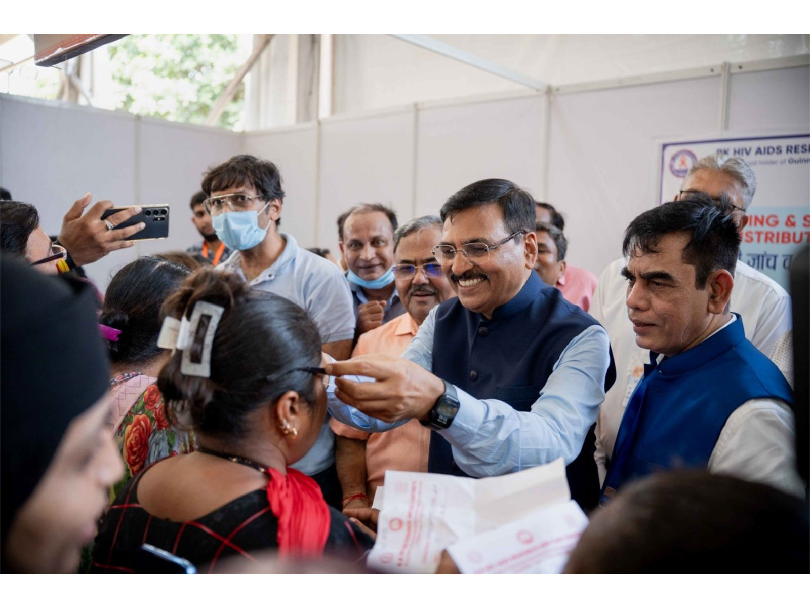 On PM Modi's birthday RK HIV AIDS Research and Care Center organized the "Namo Amrit Maha Arogya Camp" in Gujarat