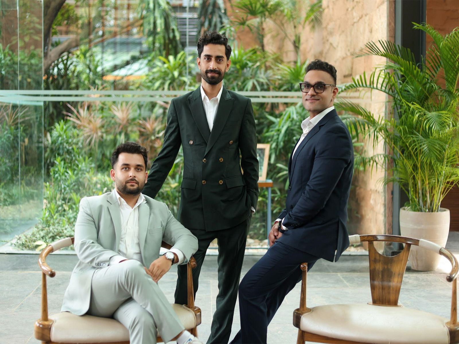 (Left to Right) Shivang Slathia, Luke Talwar, Akshay Batheja