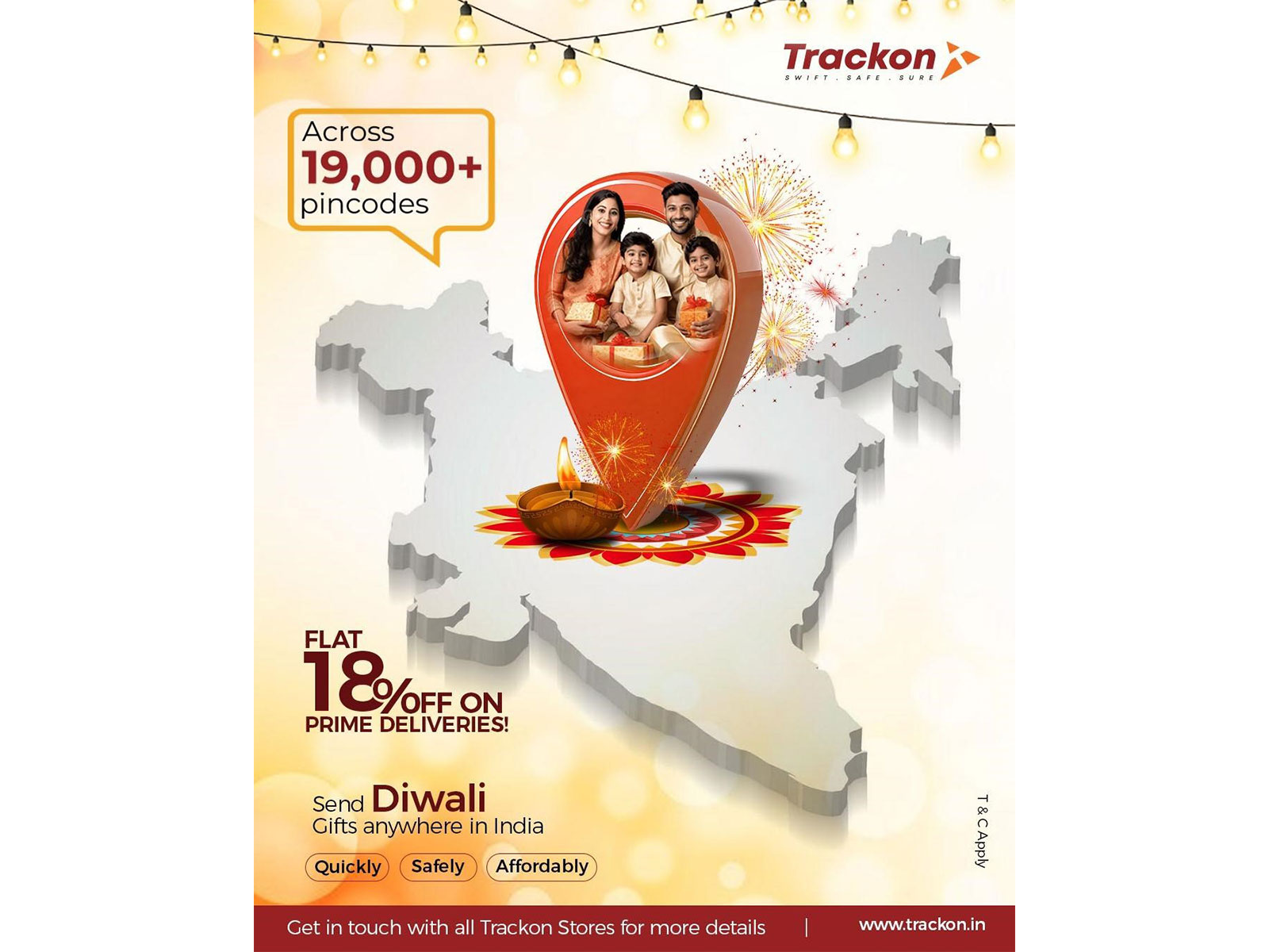 Delivering Festive Joy: Trackon Announces Special Diwali Campaign