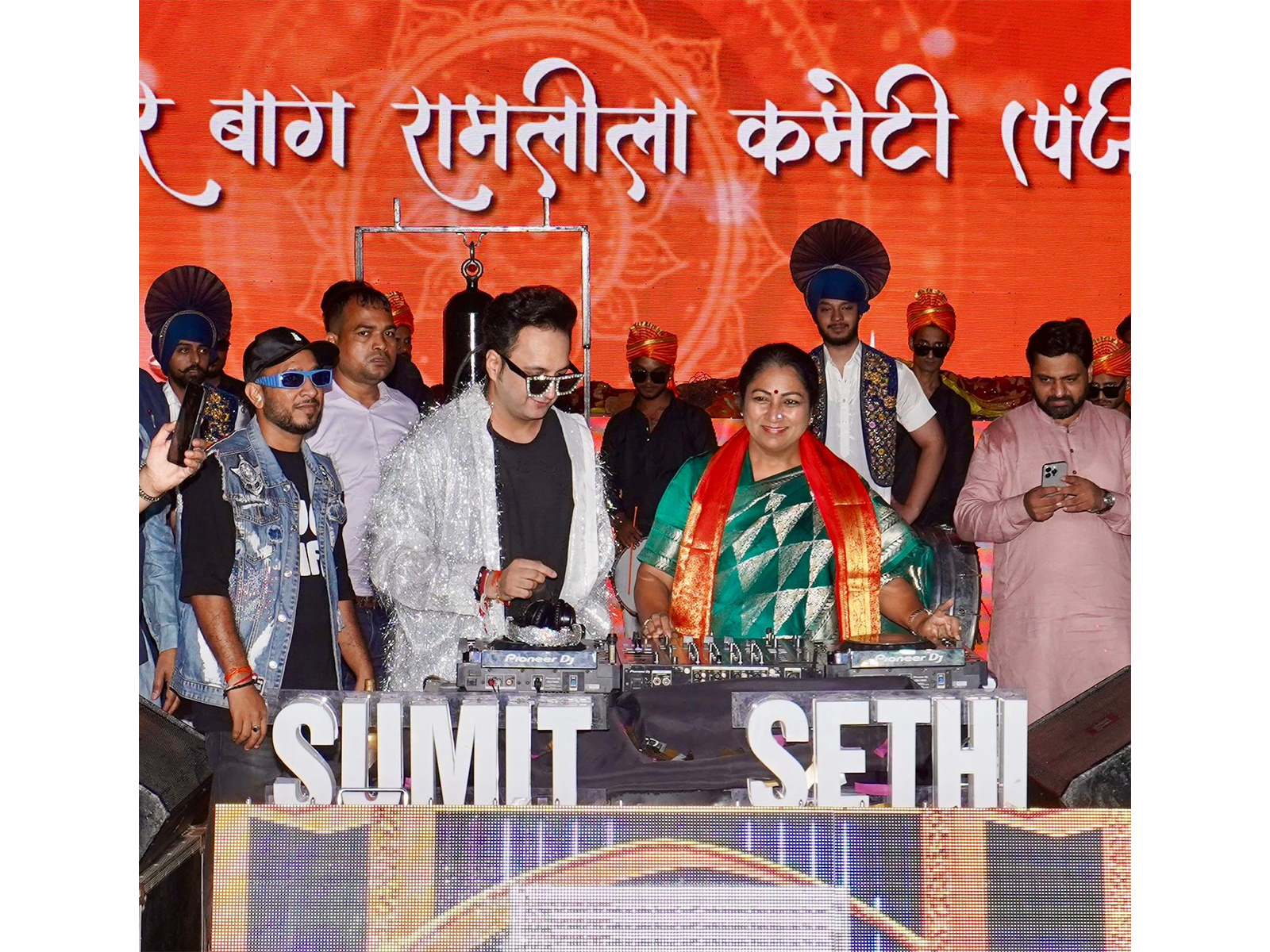 Delhi's festive spirit found its pulse in two massive Dandiya nights, both powered by DJ Sumit Sethi's firebrand performances