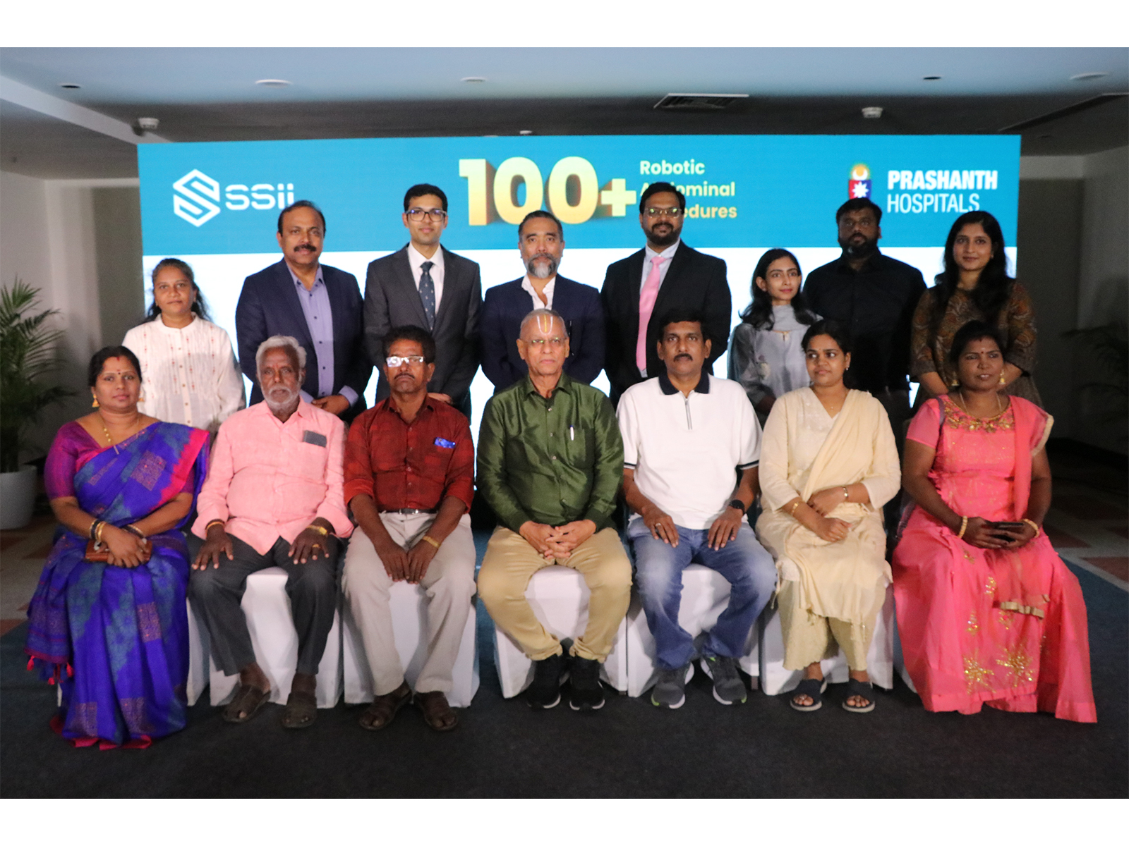 Dr. Prashanth Krishna and Dr. Parimuthukumar of Prashanth Hospitals with representatives from Dharan Hospitals and SSi Mantra
