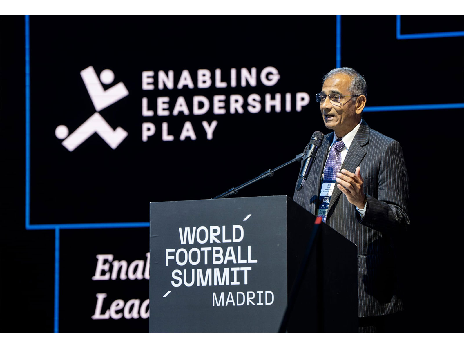 Ravi Sonnad, CEO of Enabling Leadership talking about EL Play at the WFS Summit