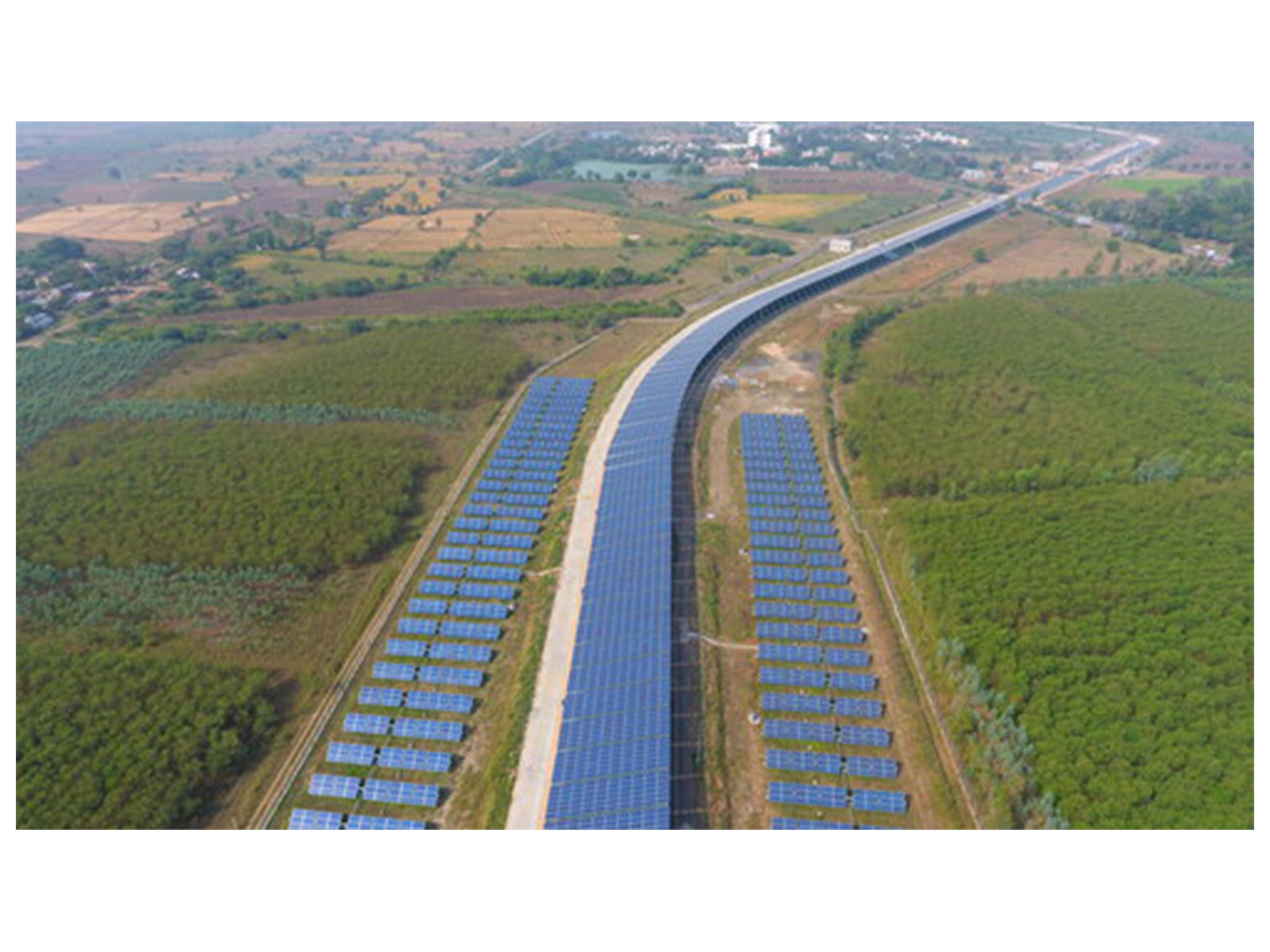 Asia's largest canal-top solar plant -- Narmada Canal Top, Gujarat (Capacity: 15 MW)