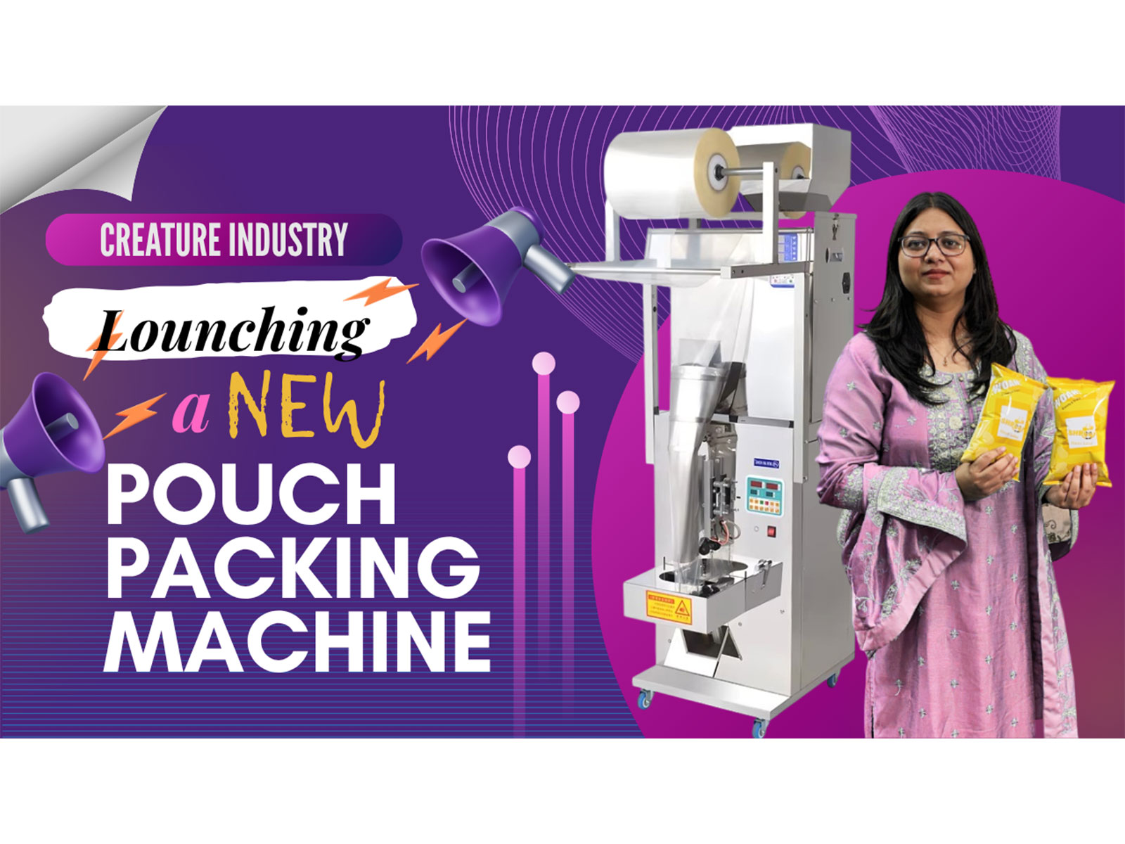 Creature Industry Launches Next-Gen Fully Automated Pouch Packing Machine Range for Food & Snack Manufacturers