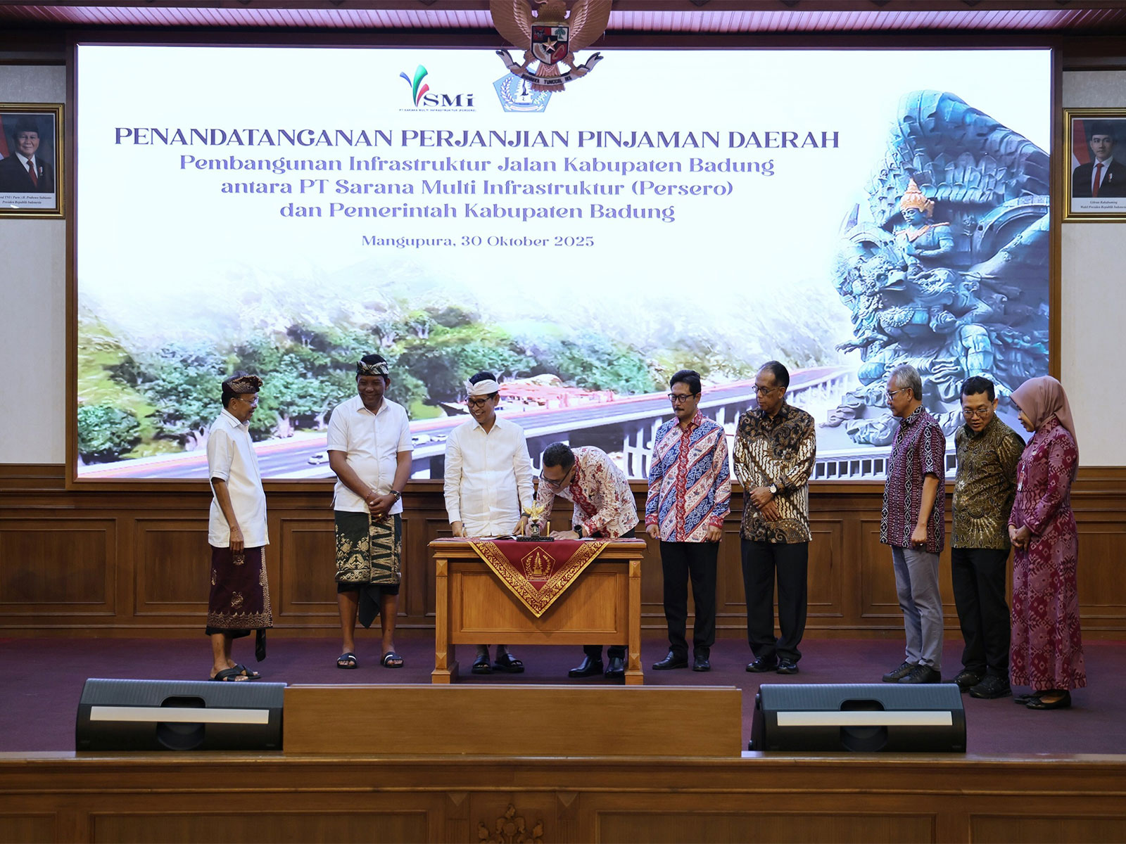 Enhancing Tourism Route Connectivity, PT Sarana Multi Infrastruktur Finances Rp2.83 Trillion to Badung Regency Government