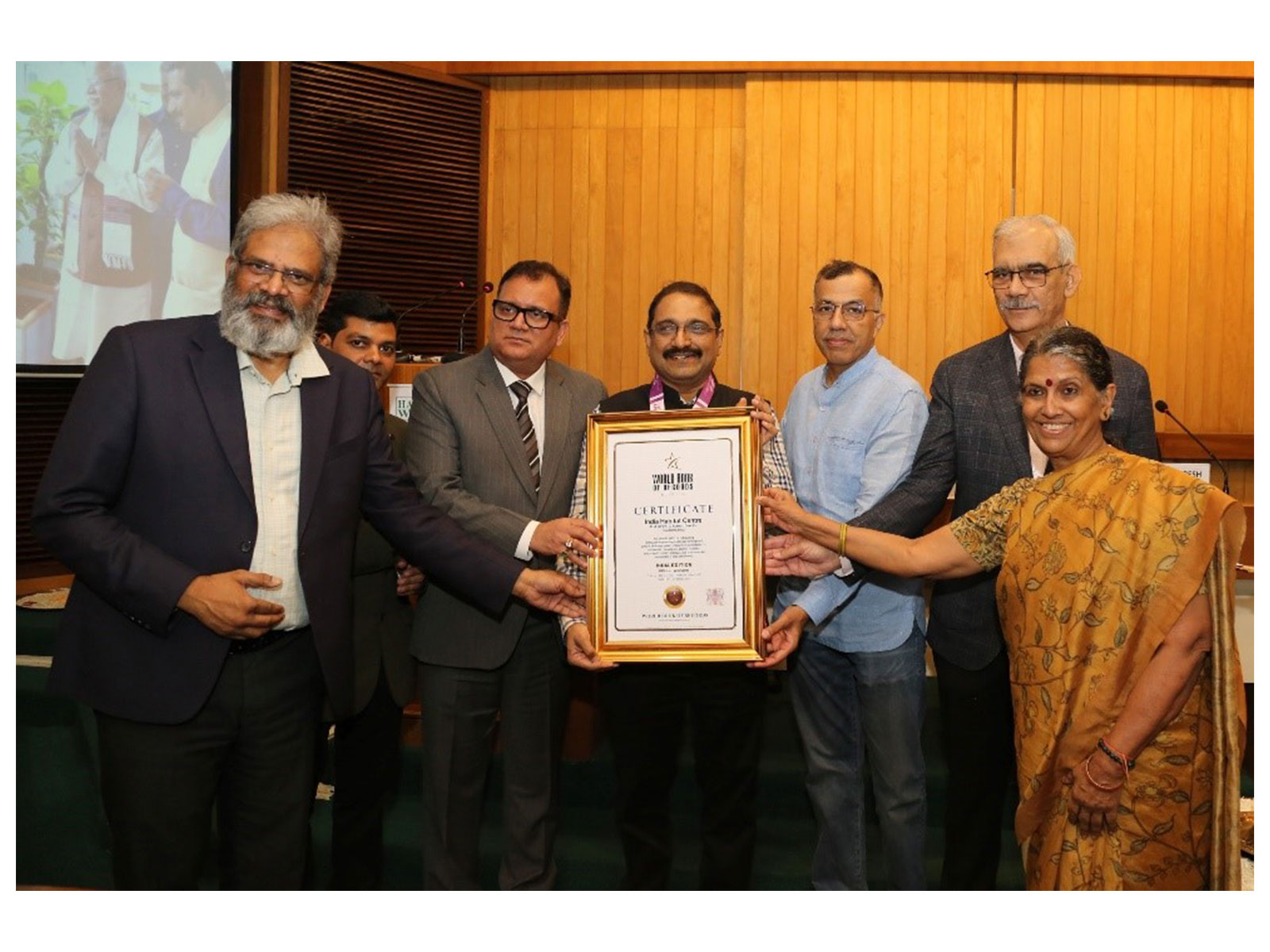 India Habitat Centre Honoured by World Book of Records, London for Promoting Sustainability, Cultural Exchange and Public Engagement