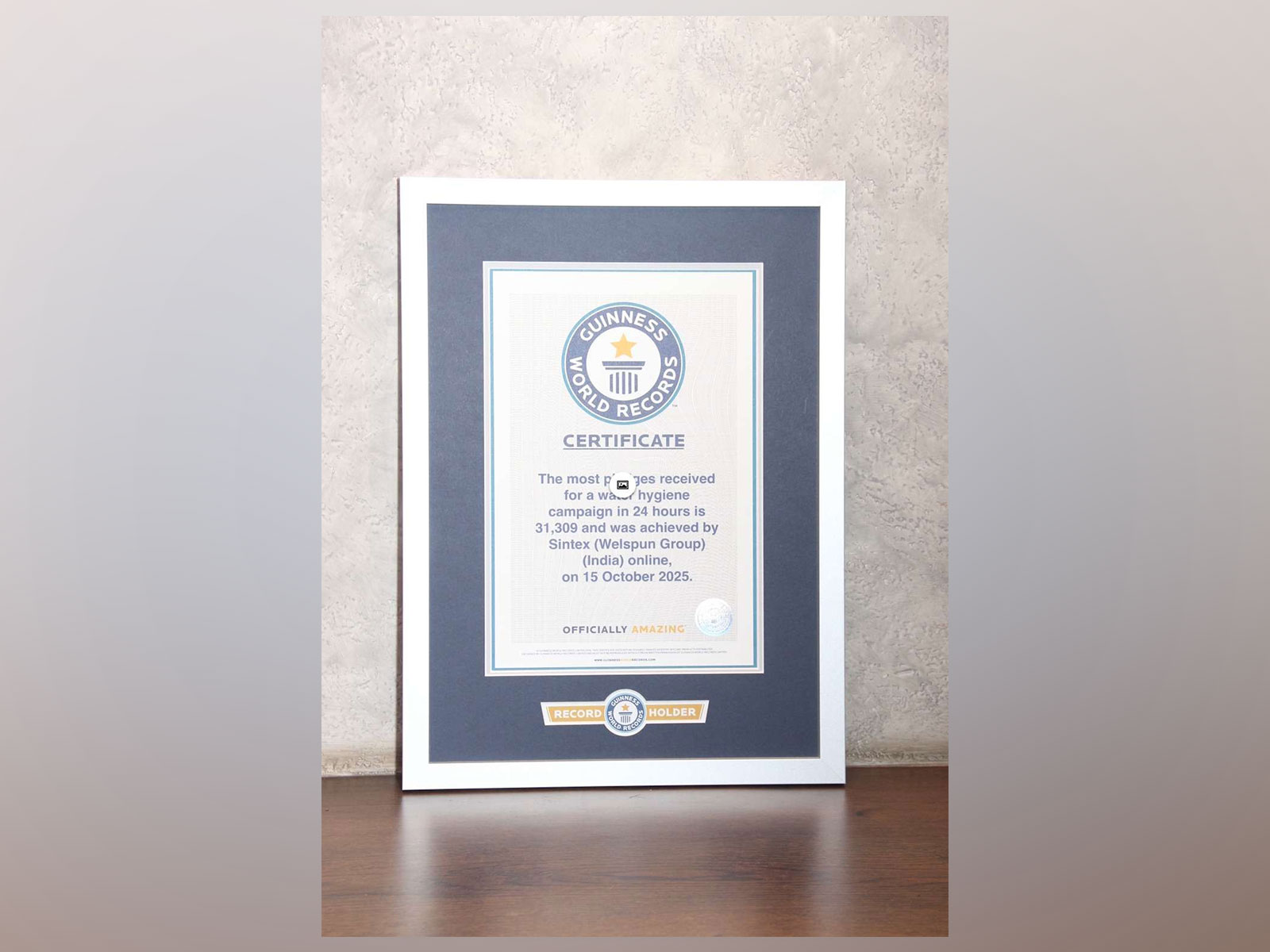 On Its 50th Anniversary, Sintex sets a 'Guinness World Record' to champion responsible water use across India