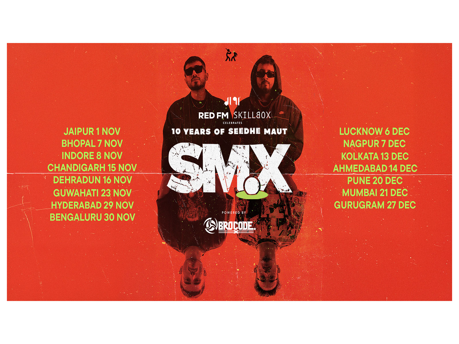 Red FM & SkillBox Present SMX Tour Celebrating 10 Years of Seedhe Maut & Indian Hip-Hop