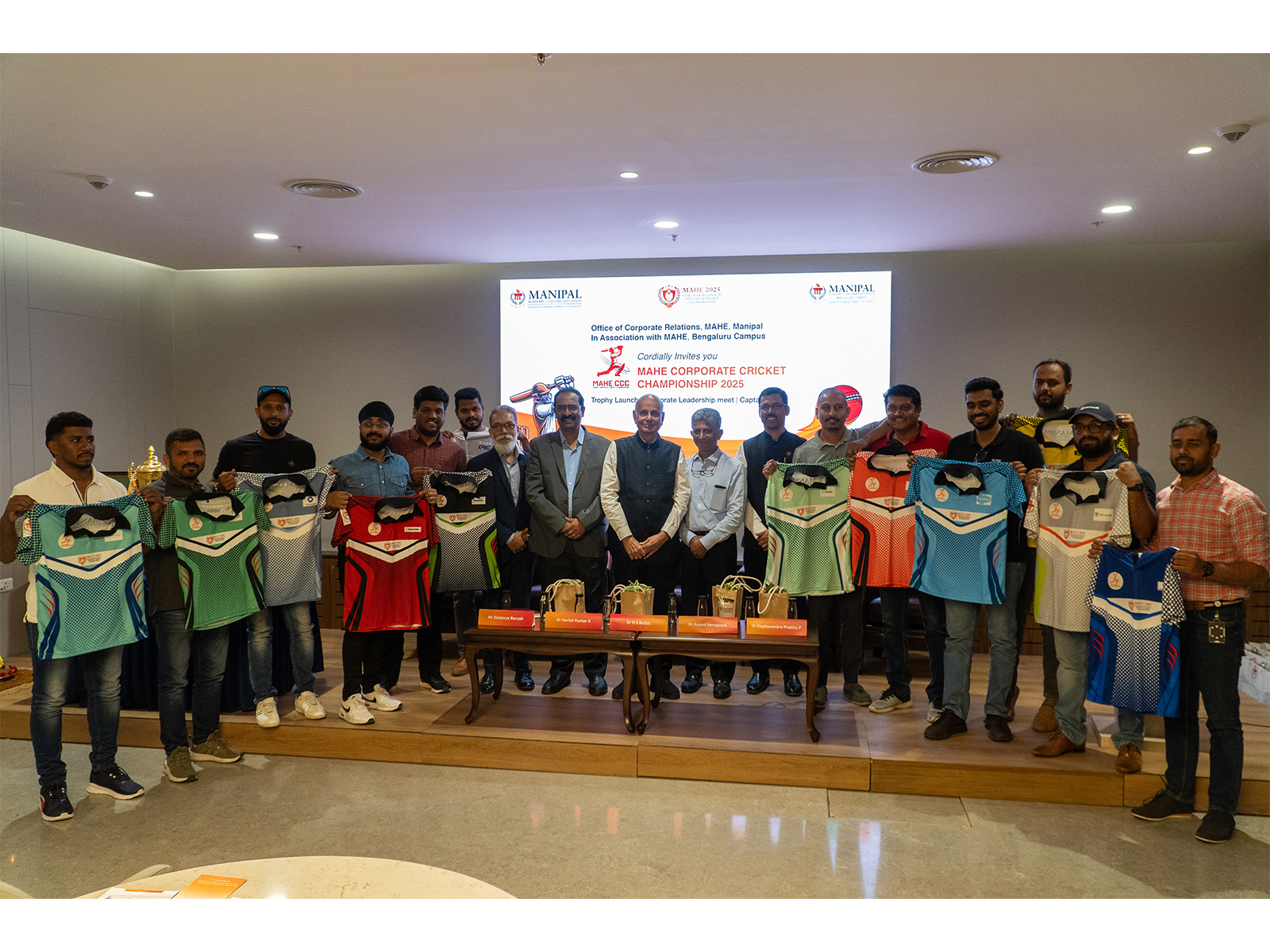 MAHE kick-starts the Corporate Cricket Championship 2025 with a vibrant trophy and jersey reveal