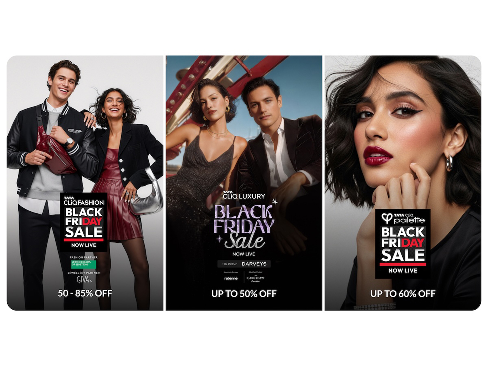 Expect the Unexpected at Tata CLiQ Fashion, Tata CLiQ Luxury, and Tata CLiQ Palette's Black Friday Sale