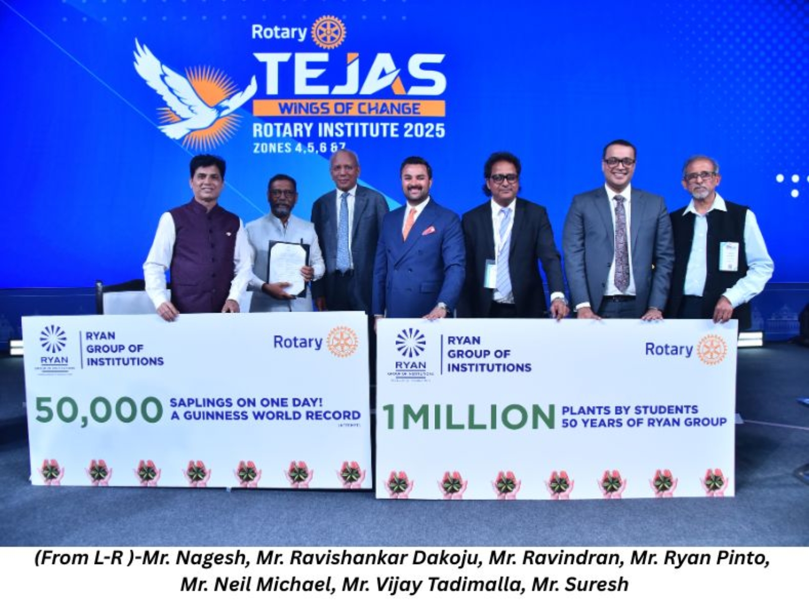 Ryan Group of Institutions and Rotary Club Launch India's Largest School-Led Tree Plantation Drive