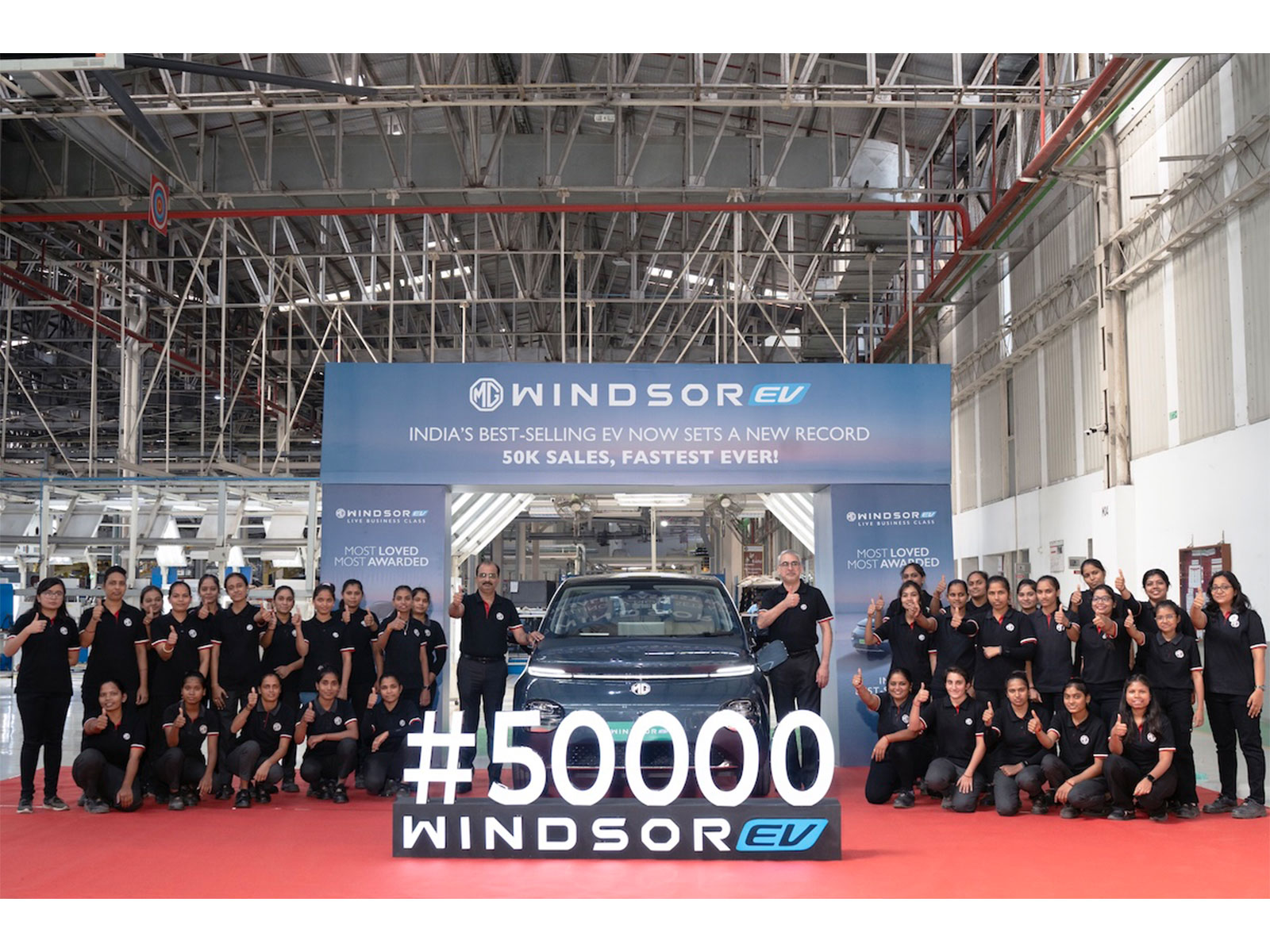 JSW MG Motor India Sells 50,000 Units of MG Windsor in Under 400 Days