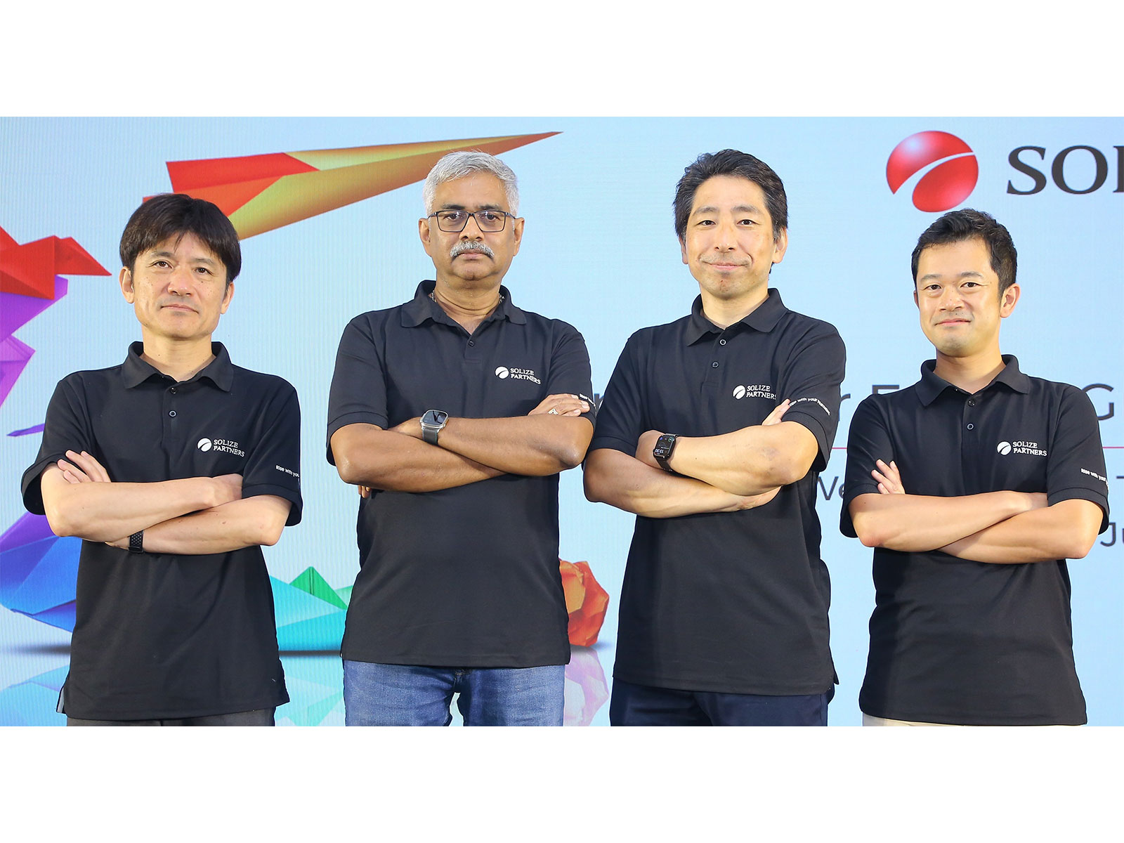 Leading the Transformation (L to R): Manabu Takano, Mahadevan V. S., Yusuke Inoue, Yasutaka Iwamoto