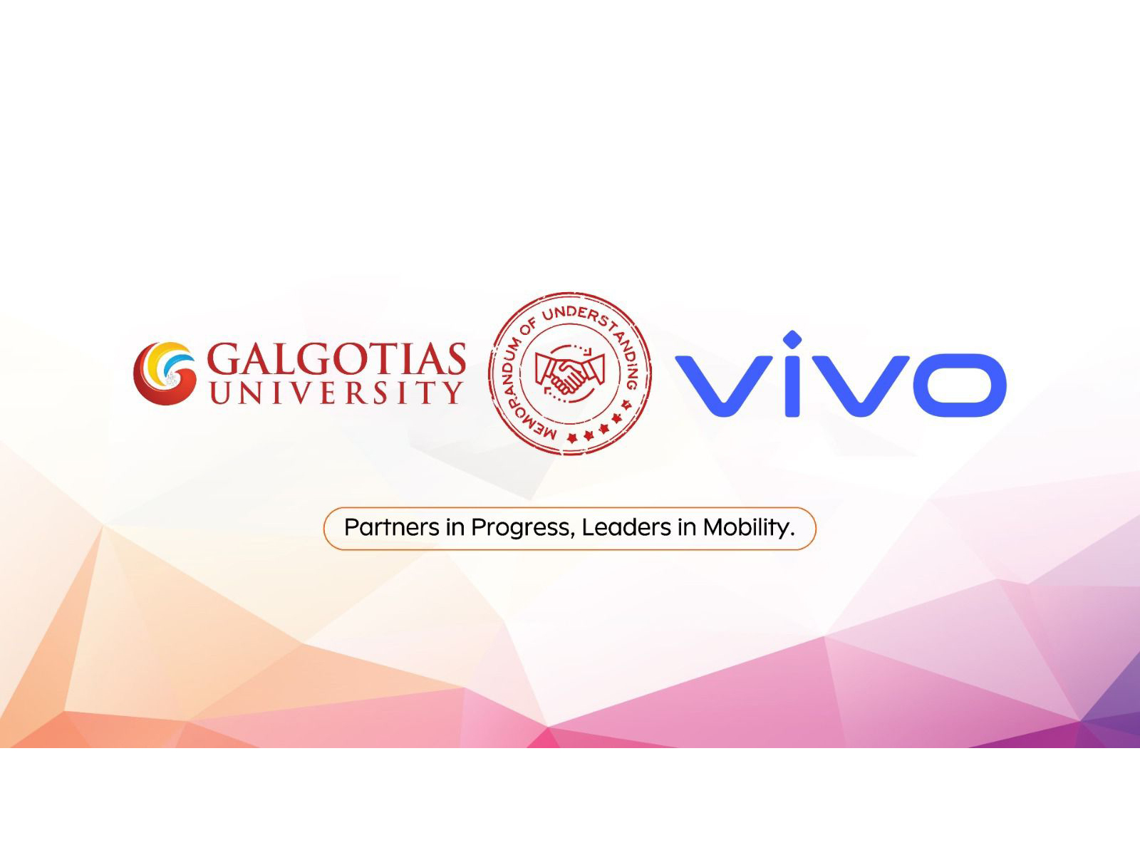 Galgotias University partners with Vivo Mobiles through a strategic MoU to strengthen experiential learning, innovation, and industry-ready skills for students