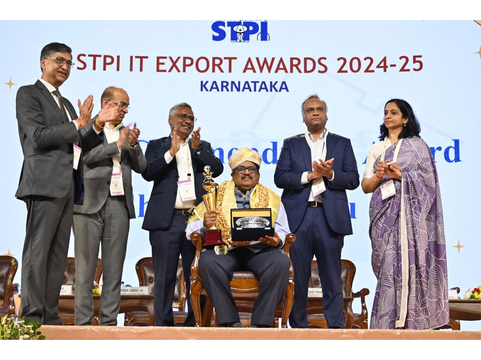 B.V. Naidu Honoured with the First STPI Commendation Award for Outstanding Contributions to India's Technology & Innovation Ecosystem