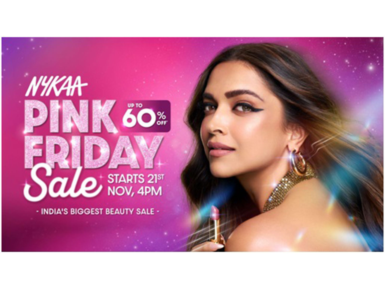 India's biggest beauty sale is back - enjoy up to 60% OFF and incredible deals across 1800+ beauty brands