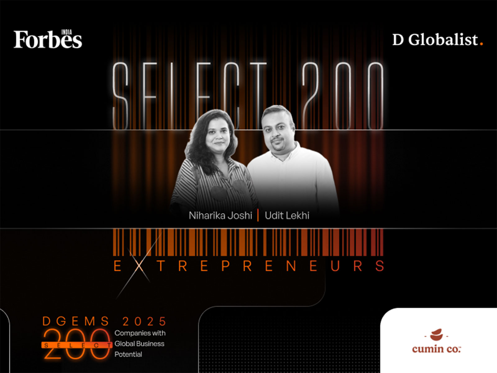 Cumin Co Recognised Among Forbes-DGlobalist Presents "200 Brands with Global Potential"