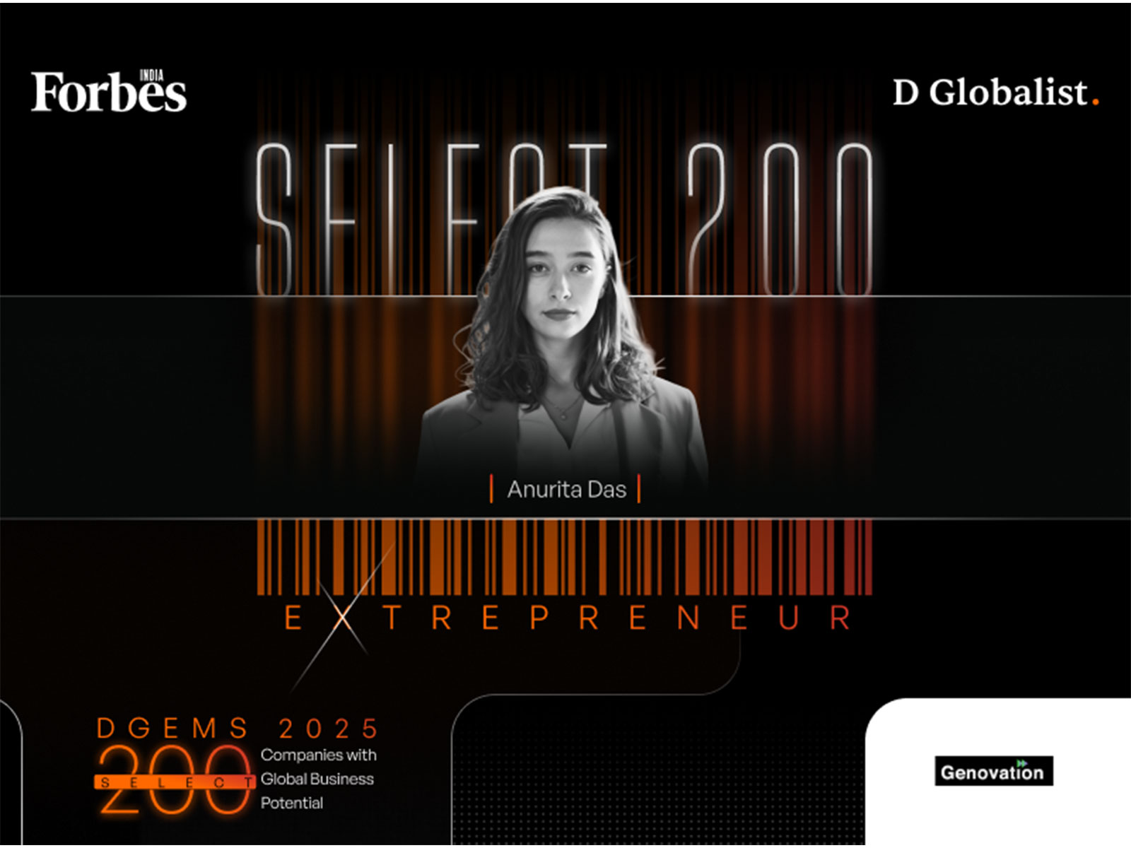 Forbes India Names Genovation Among the Key Innovators Shaping the Future of AI in its DGEMS 2025 "Select 200" List