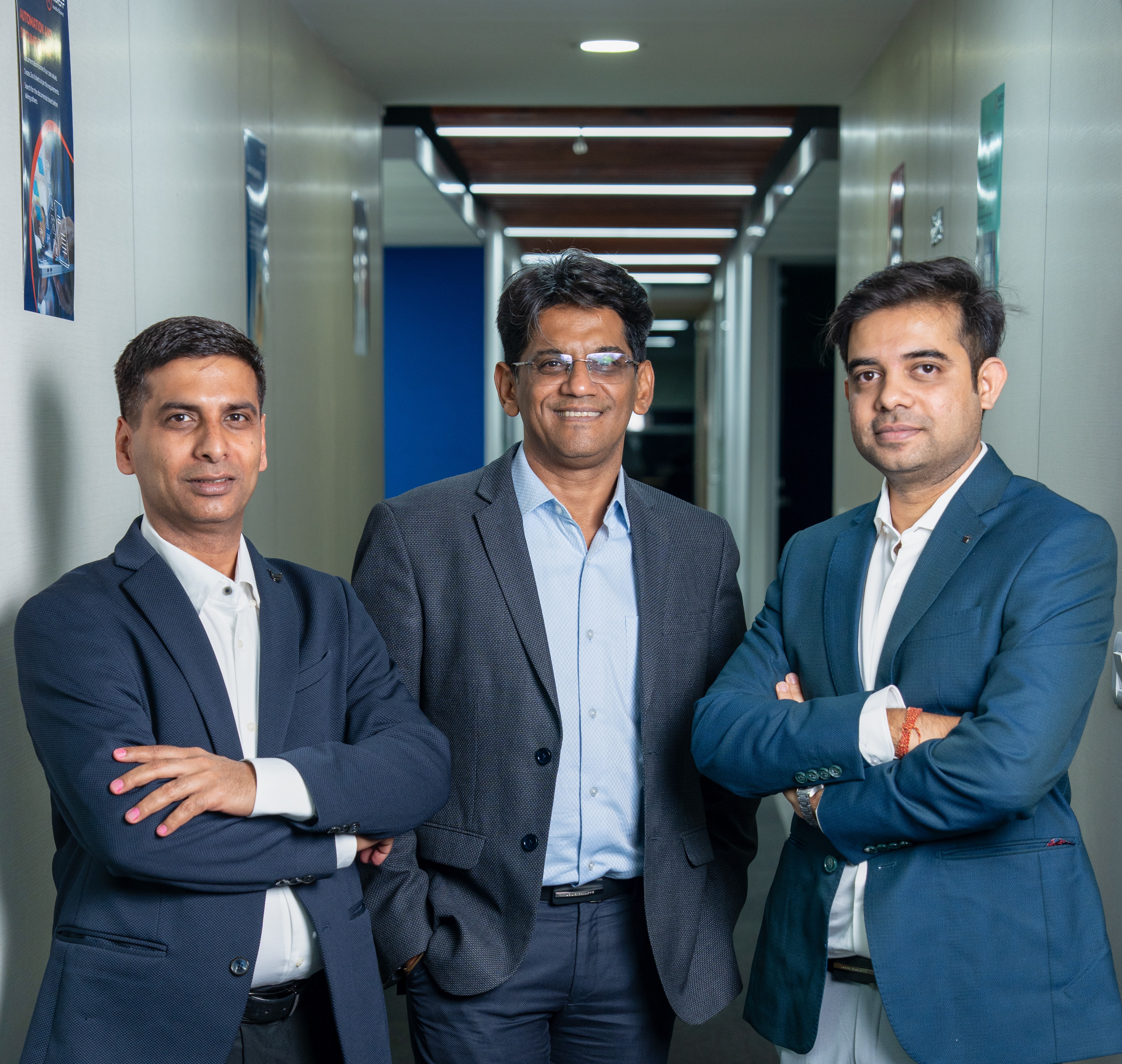 Left to right - Anshuman Agarwal (Co-Founder & COO), Rajul Jain (Co-Founder & CEO), and Vishal Raj (Co-Founder & CTO)