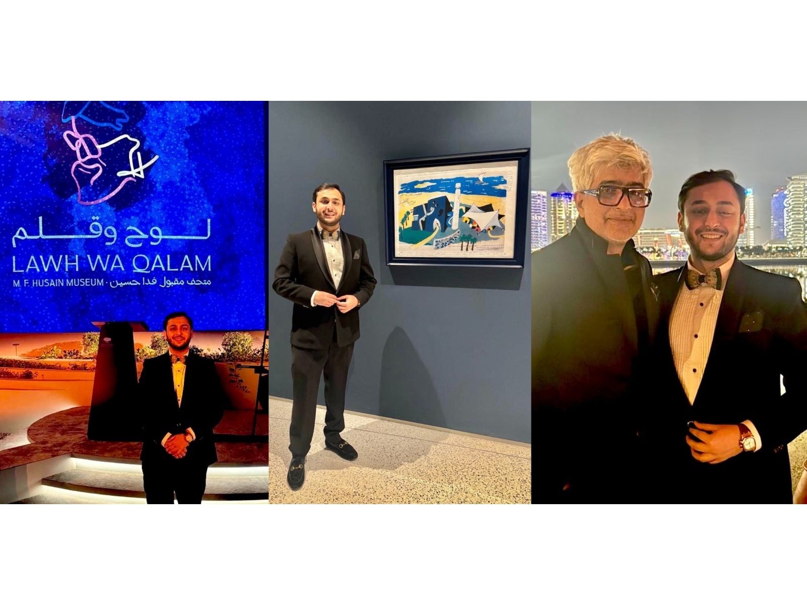 Vivek Abrol and Abeer Abrol, were honoured guests at the historic opening of Lawh Wa Qalam: M. F. Husain Museum in Doha