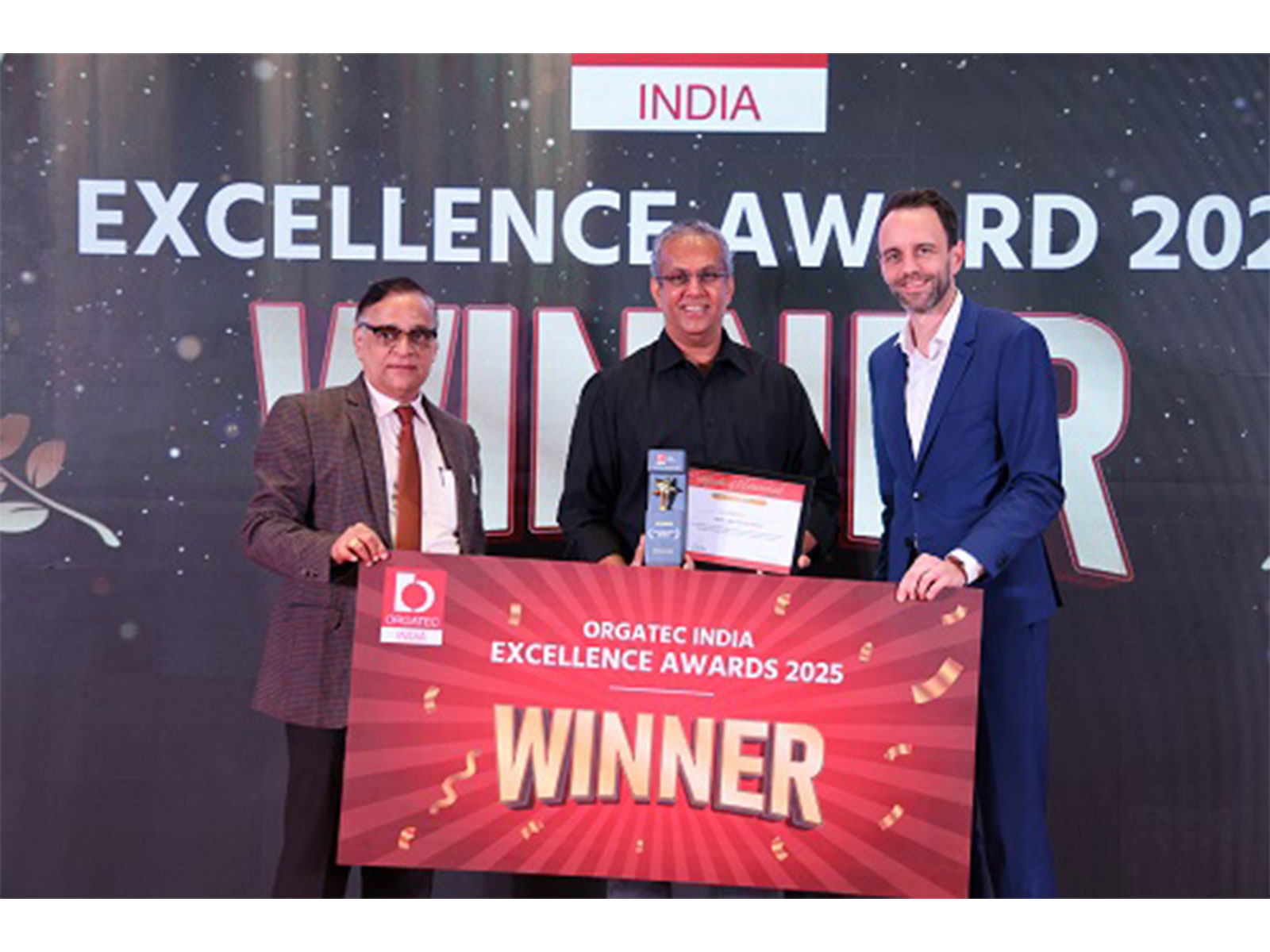 UniAcoustic receives the ORGATEC India Excellence Award 2025 for "Most Innovative Product"