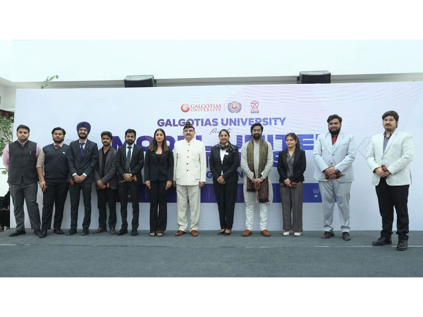 Delegates and dignitaries at the inaugural ceremony of TGUMUN, marking the start of a two-day platform for youth diplomacy and global policy discussions