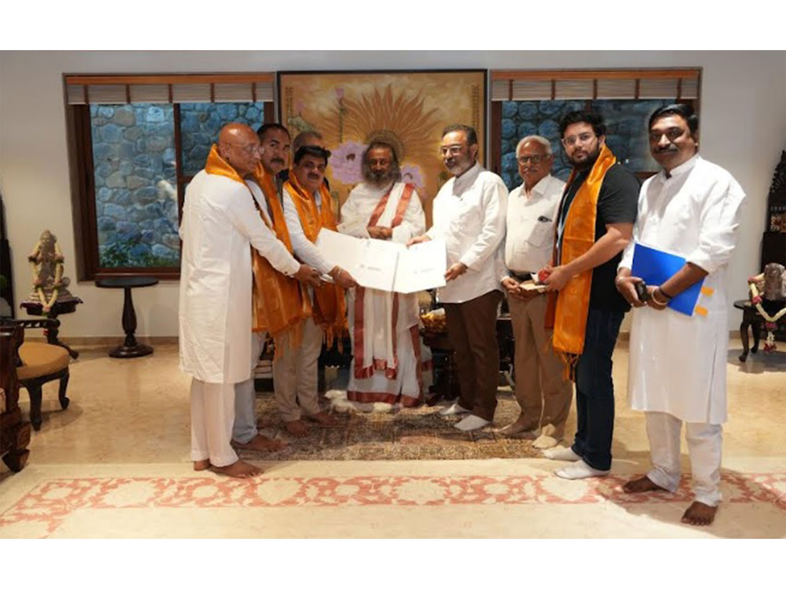 In the presence of Gurudev, Sri Sri Naisargik LLP and Unique Organic Inputs exchange an MoU to advance scalable production of Sri Sri Naisargik PROM in India