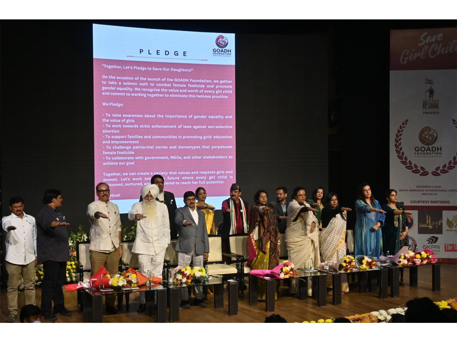 Beti Bachao - Beti Samman: GOADH Foundation launches national campaign against female foeticide; Chief Guest MP Ms. Mamata Mohanta attends the event
