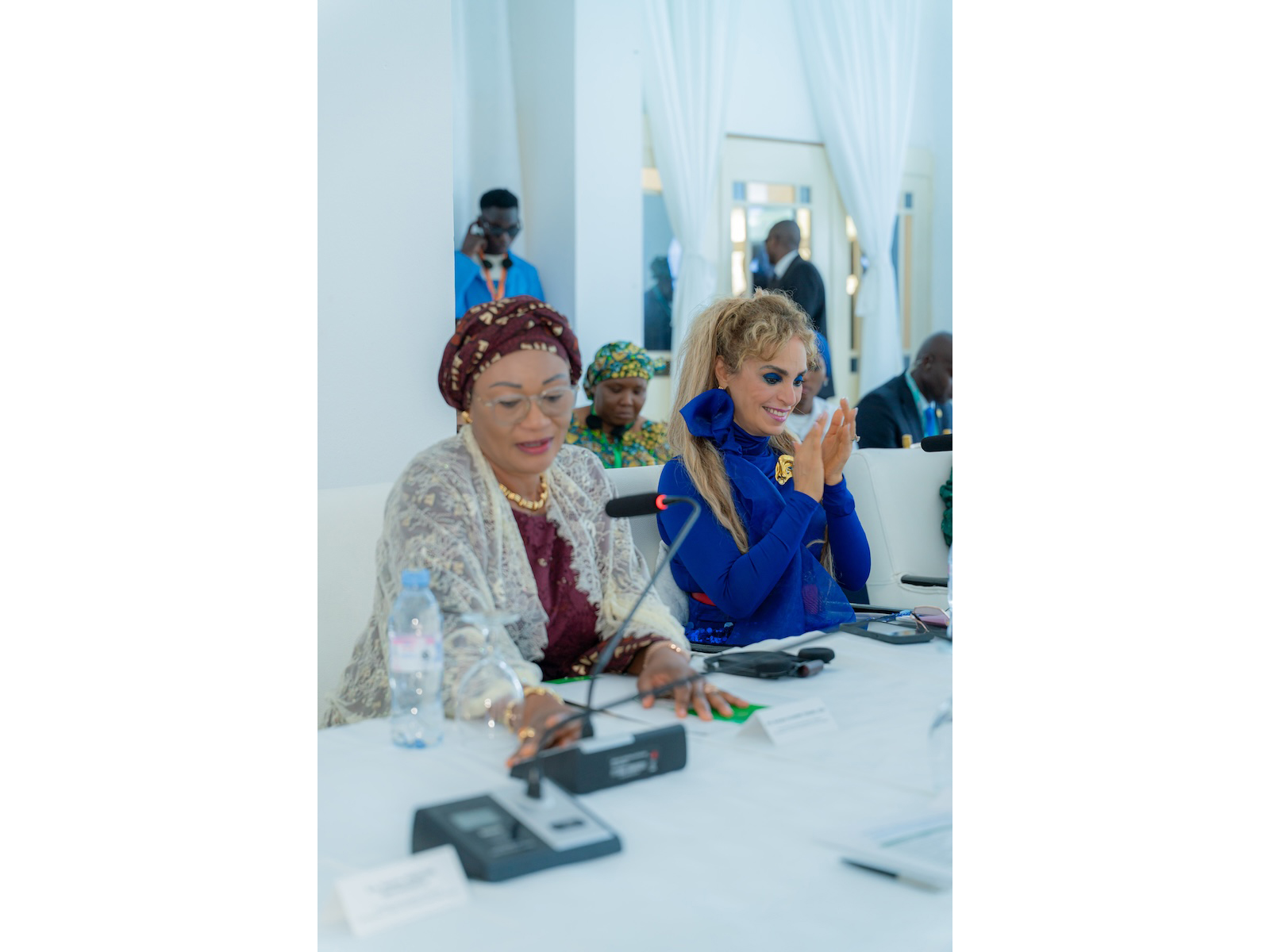 Merck Foundation CEO Dr Rasha Kelej with Nigeria First Lady, H.E. Senator OLUREMI TINUBU, CON