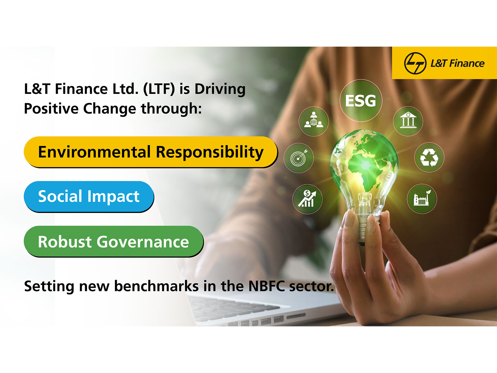 L&T Finance Ltd. Receives a CRISIL ESG Rating of 70 Categorised as 'Strong'