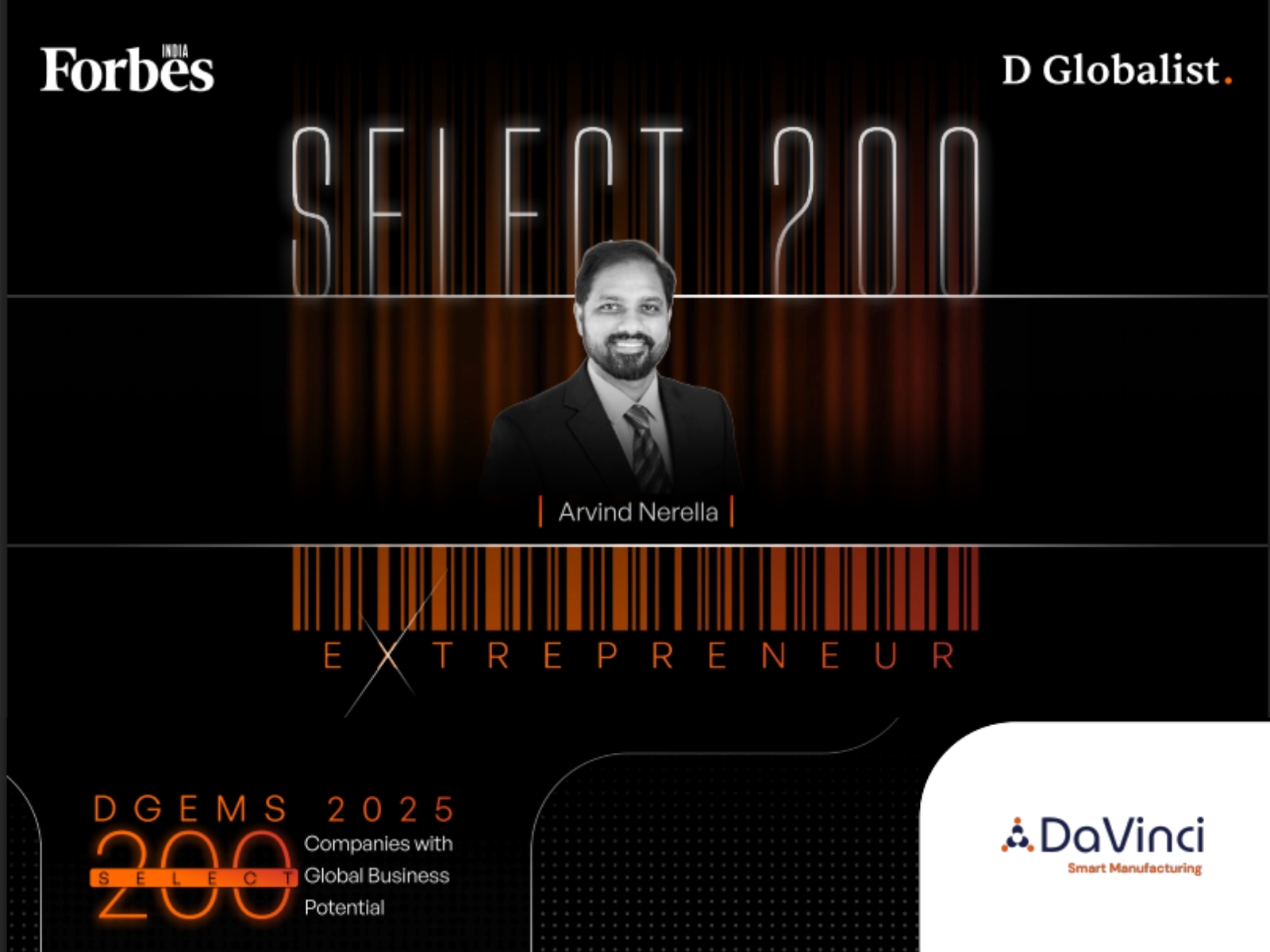 DaVinci selected for Forbes DGEMS 2025: Enabling Scalable, AI Driven Smart Manufacturing Excellence