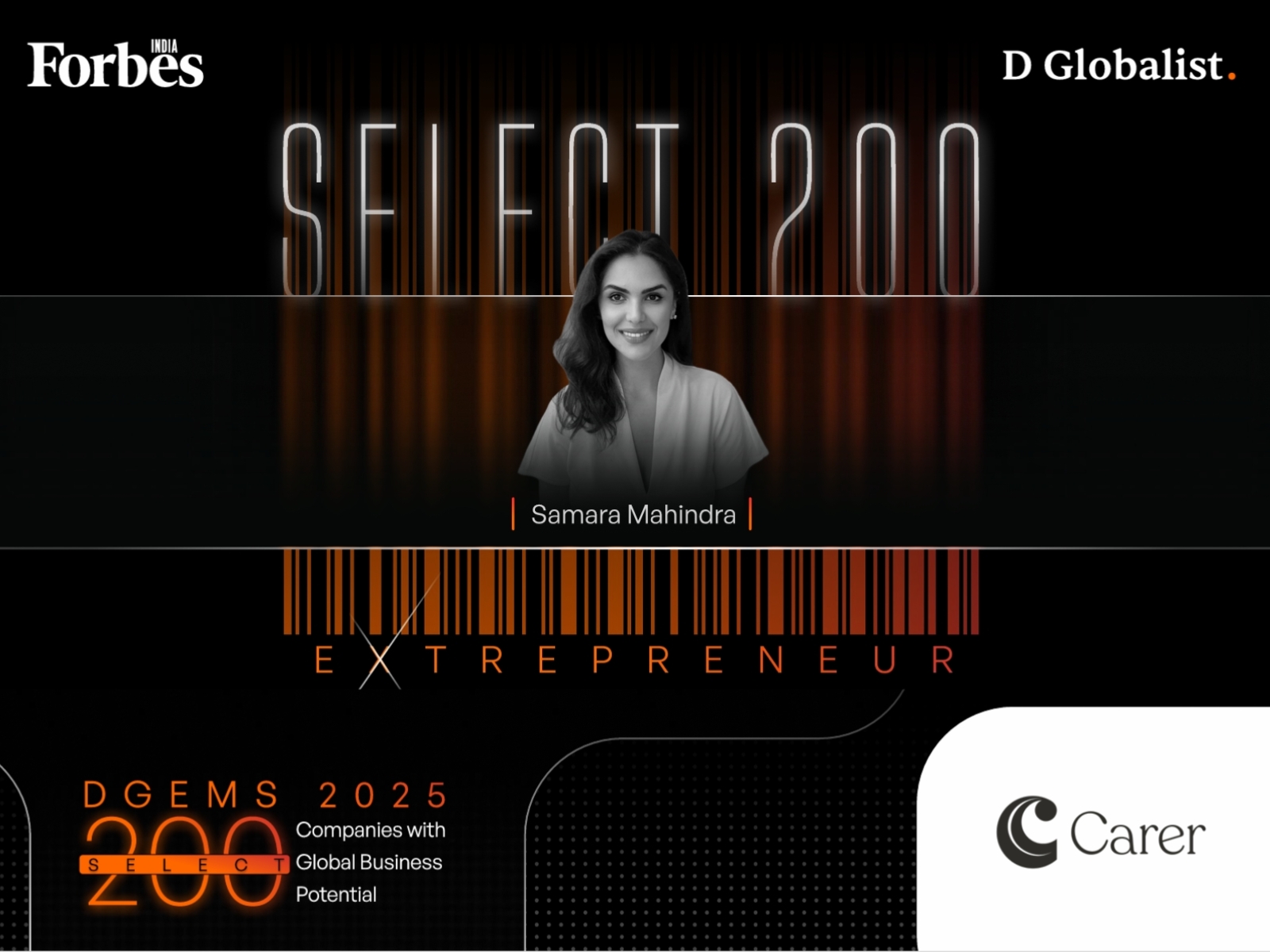 Carer selected for Forbes DGEMS 2025: Building the World's First Global Virtual Caregiver for Cancer