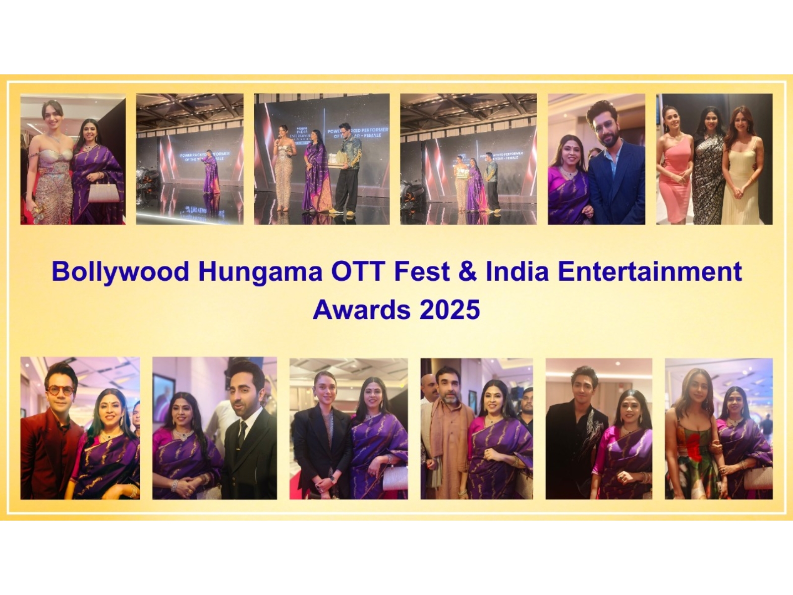 Dr. Sohini Sastri Honoured as Special Guest at Bollywood Hungama OTT Fest and India Entertainment Awards 2025