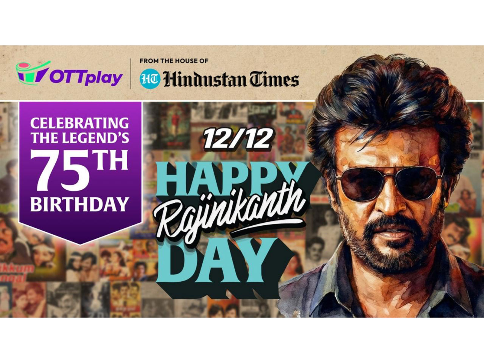 A full-page tribute in Hindustan Times marks the 75th birthday of Indian cinema's biggest phenomenon
