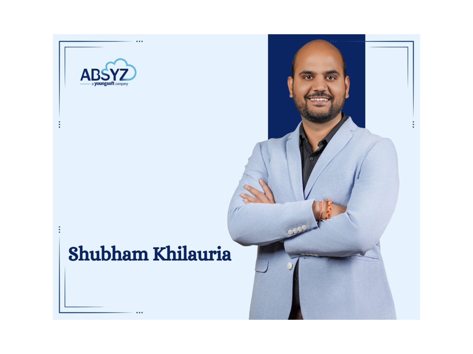Shubham Khilauria appointed as CEO at ABSYZ Software Consulting, effective January 1, 2026