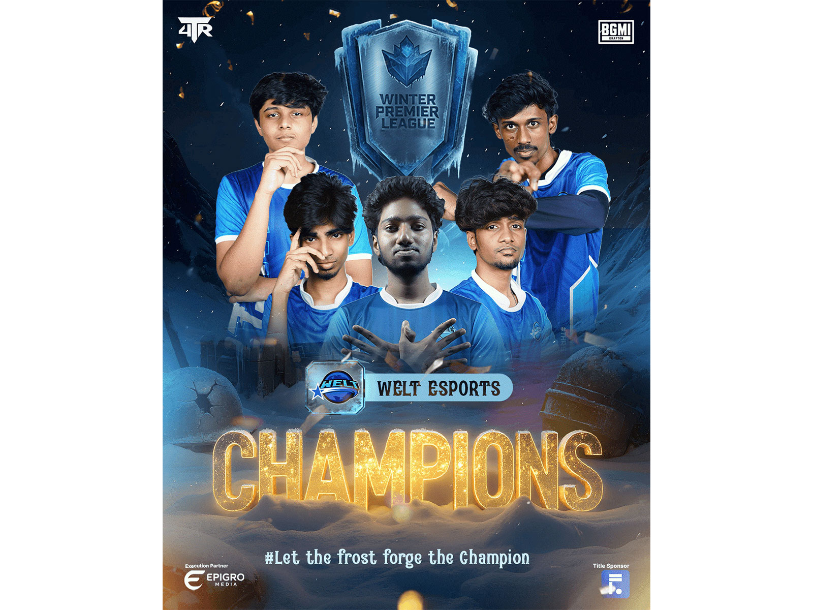 4TR Esports organizes first-ever Winter Premier League 2025, Welt Esports, Genesis Esports & Team Roman make podium finish