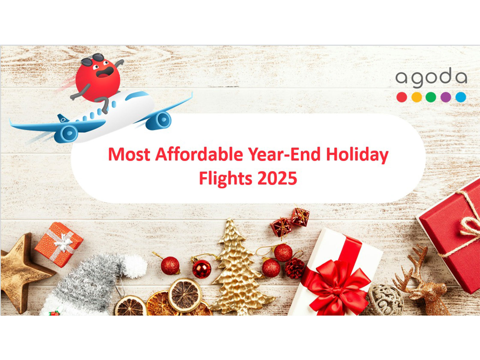 Agoda reveals India's most affordable year-end flight routes for holiday travellers