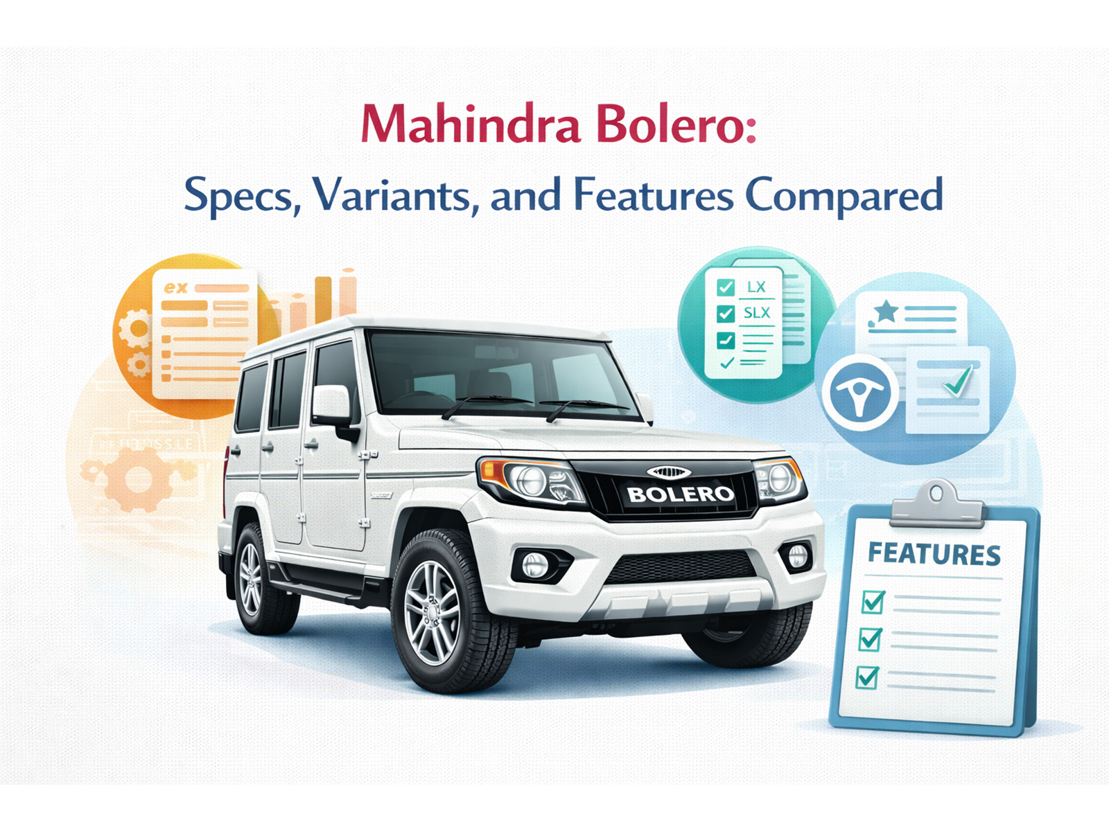 Mahindra Bolero: Specs, Variants, and Features Compared