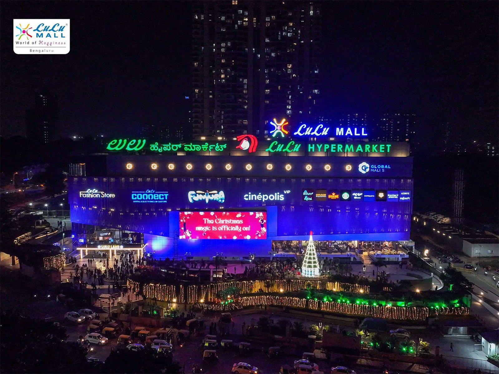Christmas celebration at Lulu Mall, Rajajinagar, Bengaluru
