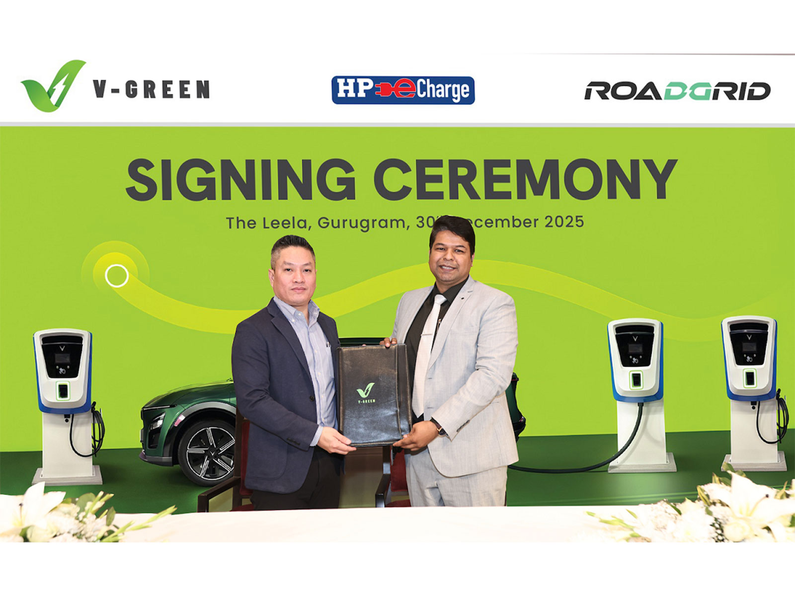 V-GREEN and Roadgrid India Announce Strategic Collaboration to Expand Fast Electric Vehicle Charging Infrastructure Across India