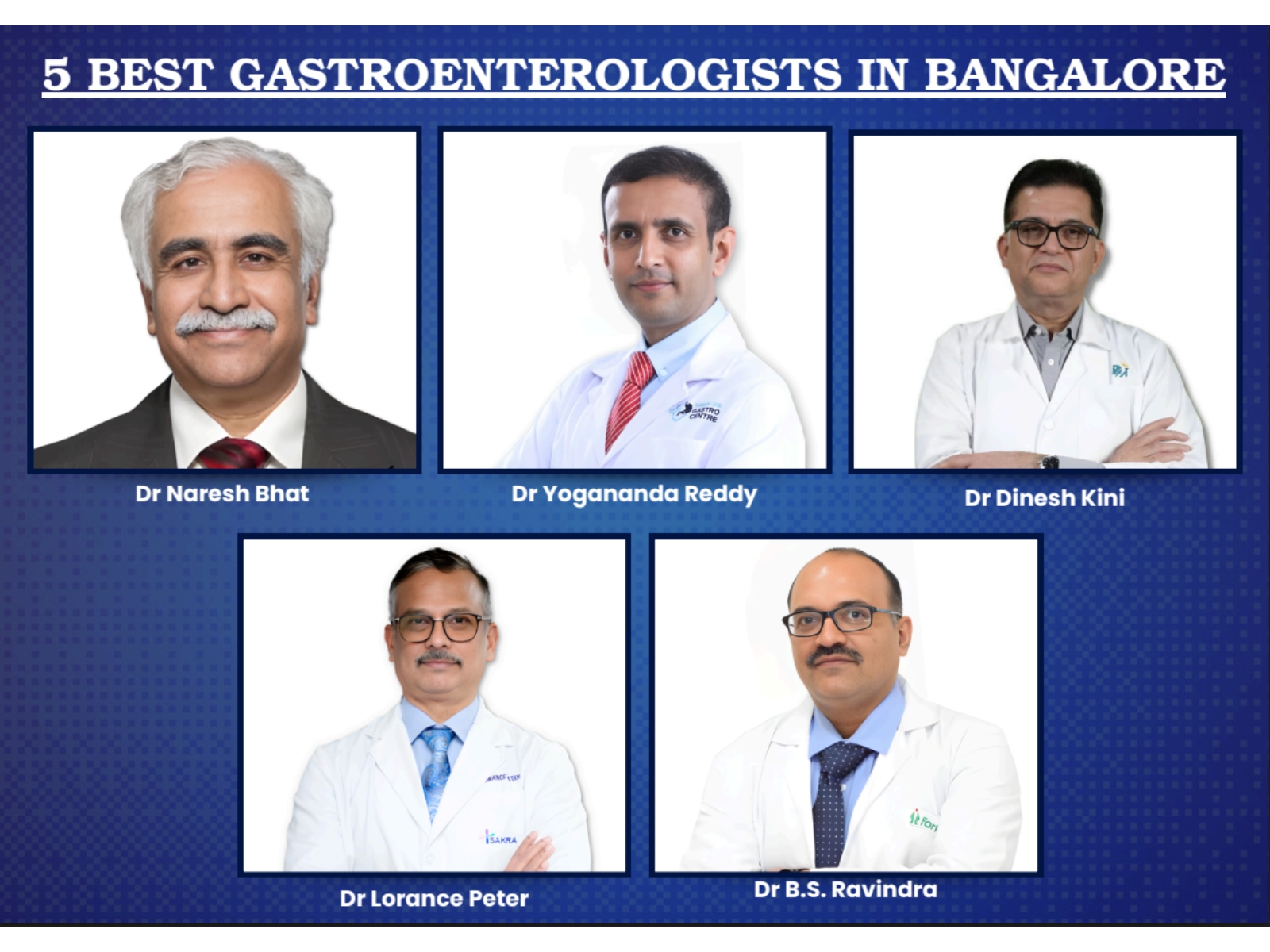 5 Leading Gastroenterologists in Bangalore: Your Guide to Expert Digestive Care