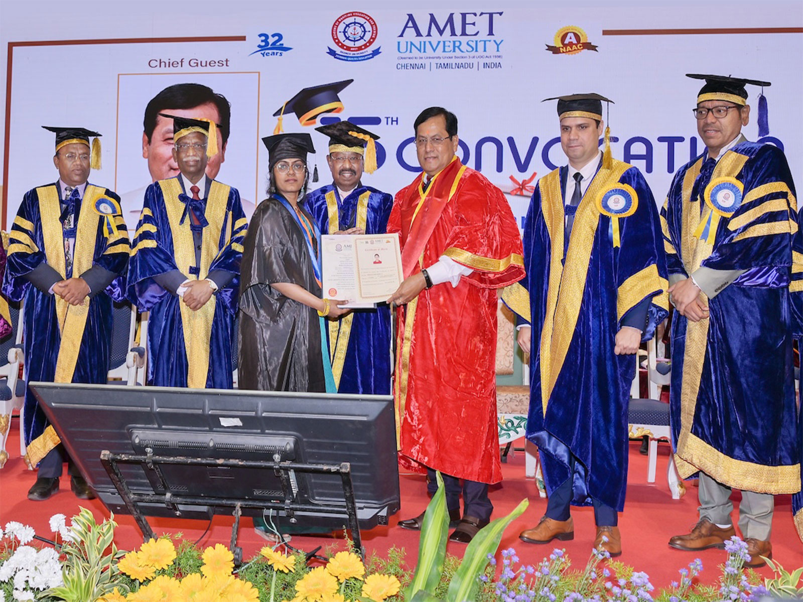 AMET University Conducts its 15th Convocation Ceremony