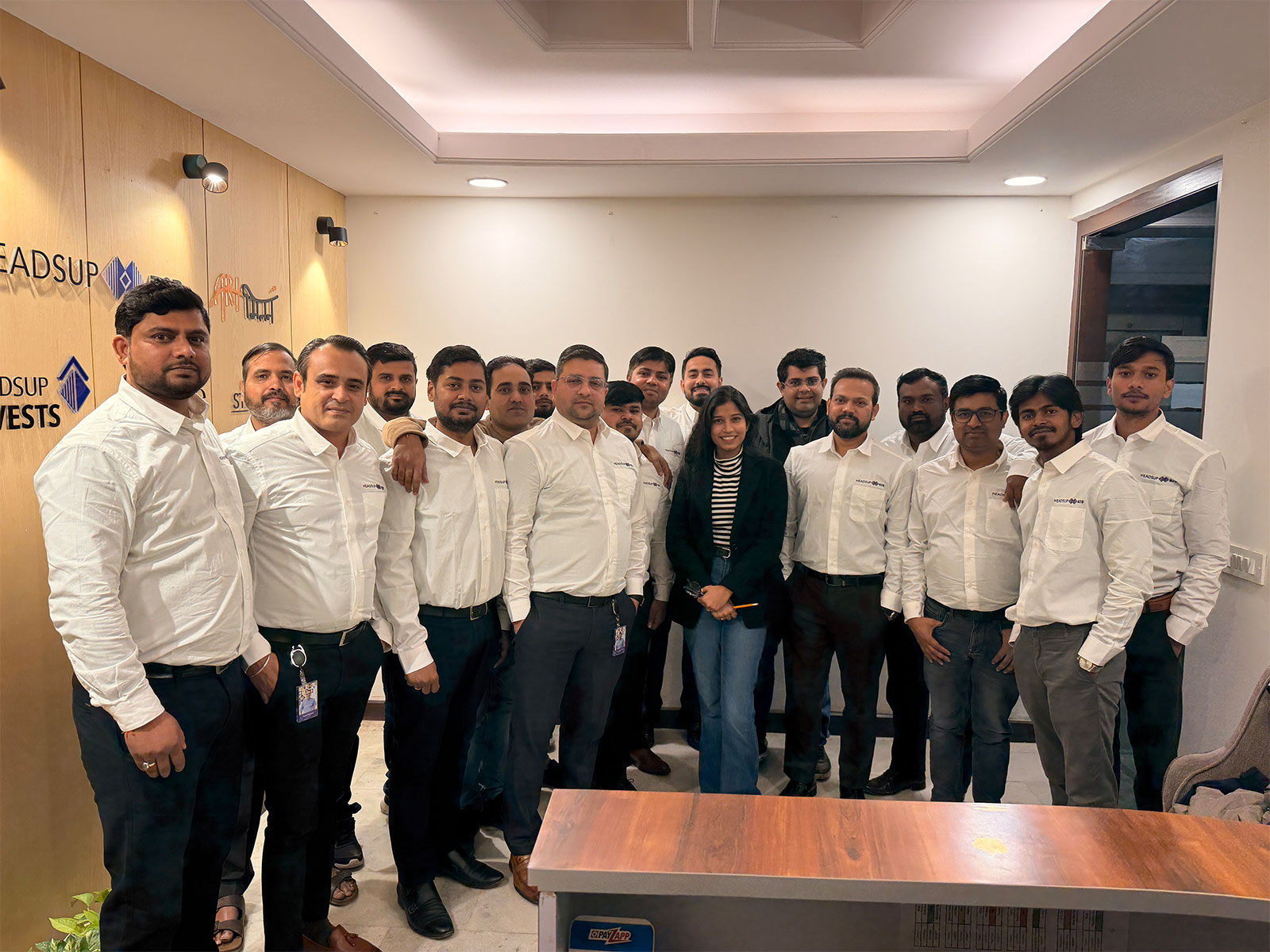 The Headsup B2B team at the company's New Delhi office
