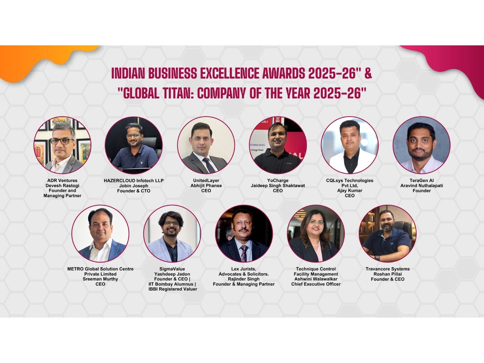 Indian Business Excellence Awards 2025-26 and Global Titan: "Company of the Year 2025-26"