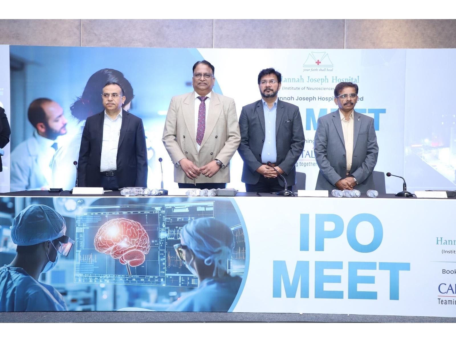 Left to right: Dr. Sunil Kumar Manocha, CapitalSquare Advisors; Dr. Mosesjoseph Arunkumar; Mr. Daniel Dayanand Fenn; and Mr. Pandiarajan Thangaraj, Hannah Joseph Hospital Limited.