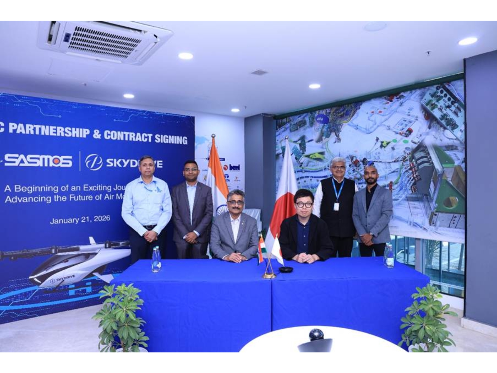 SASMOS Signs Strategic Contract with SkyDrive Inc. for EWIS Design and Manufacturing Solution, Strengthening India-Japan Collaboration